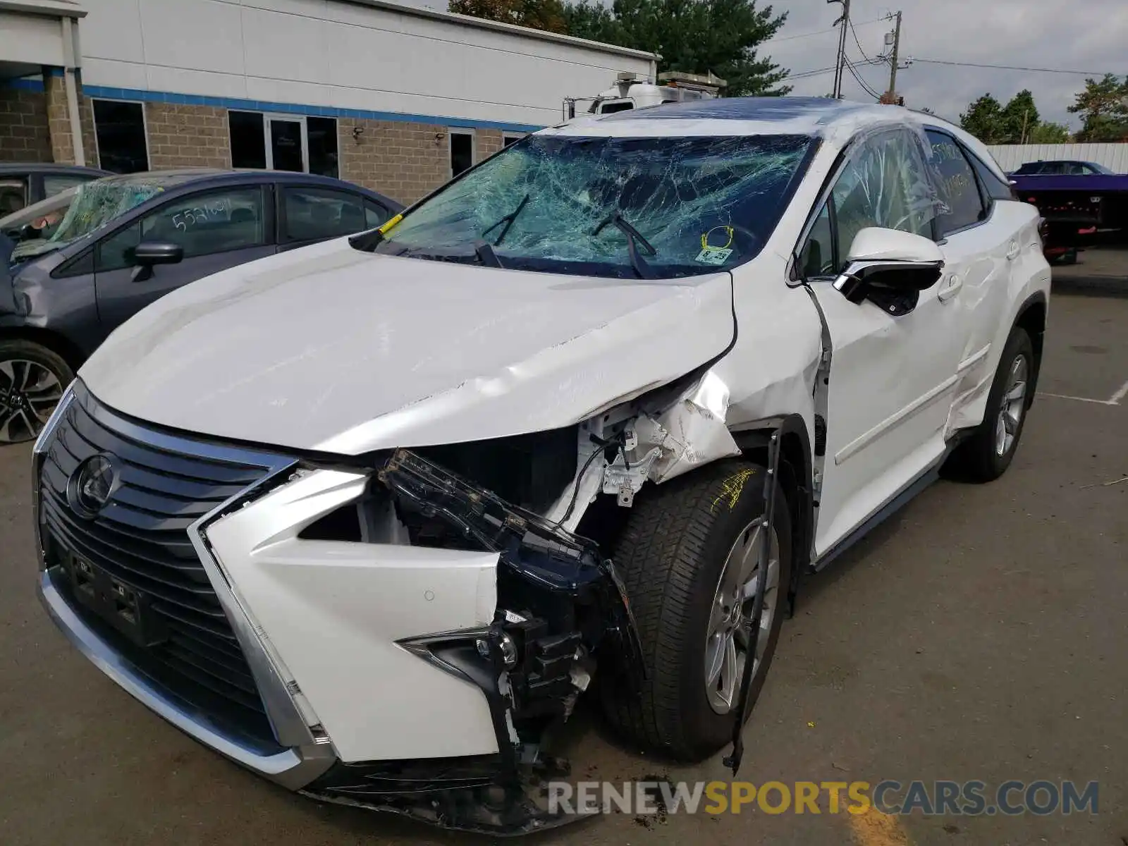 2 Photograph of a damaged car 2T2BZMCAXKC199590 LEXUS RX350 2019