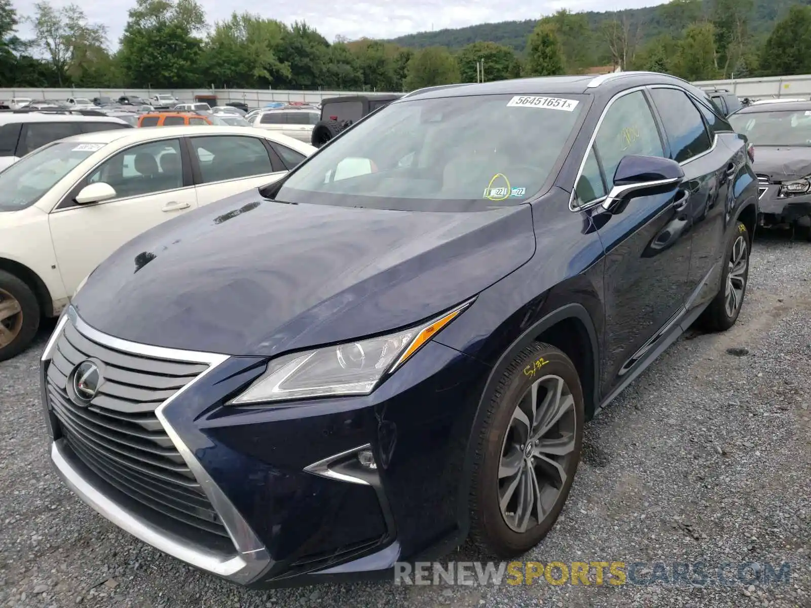 2 Photograph of a damaged car 2T2BZMCAXKC201192 LEXUS RX350 2019