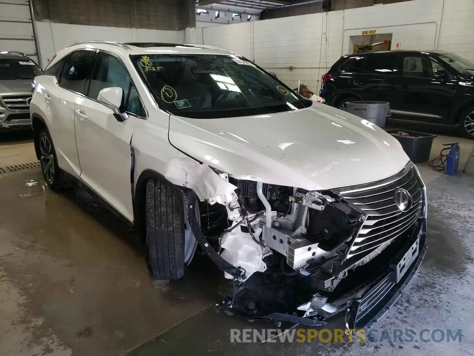 1 Photograph of a damaged car 2T2BZMCAXKC203069 LEXUS RX350 2019