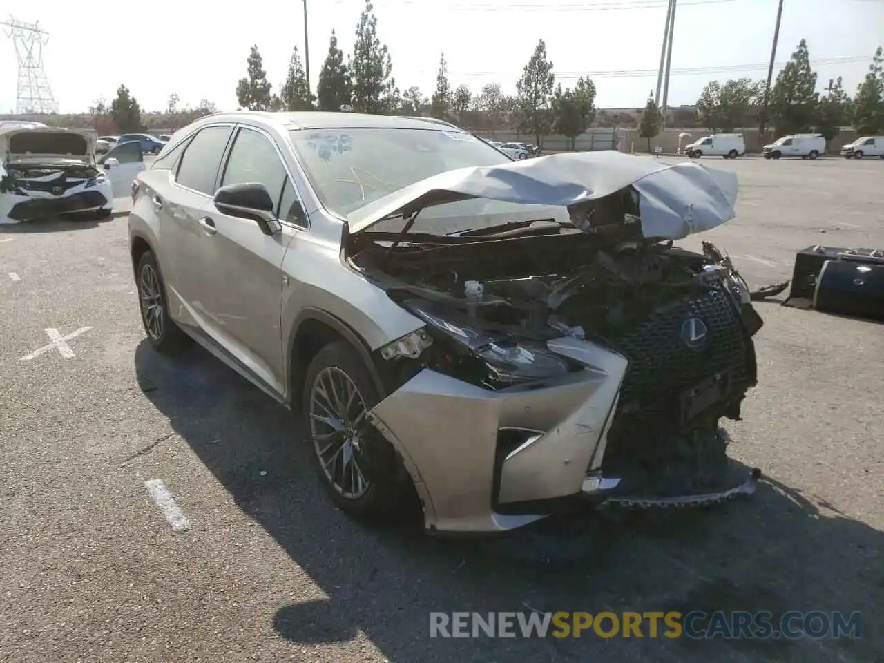 1 Photograph of a damaged car 2T2BZMCAXKC205386 LEXUS RX350 2019