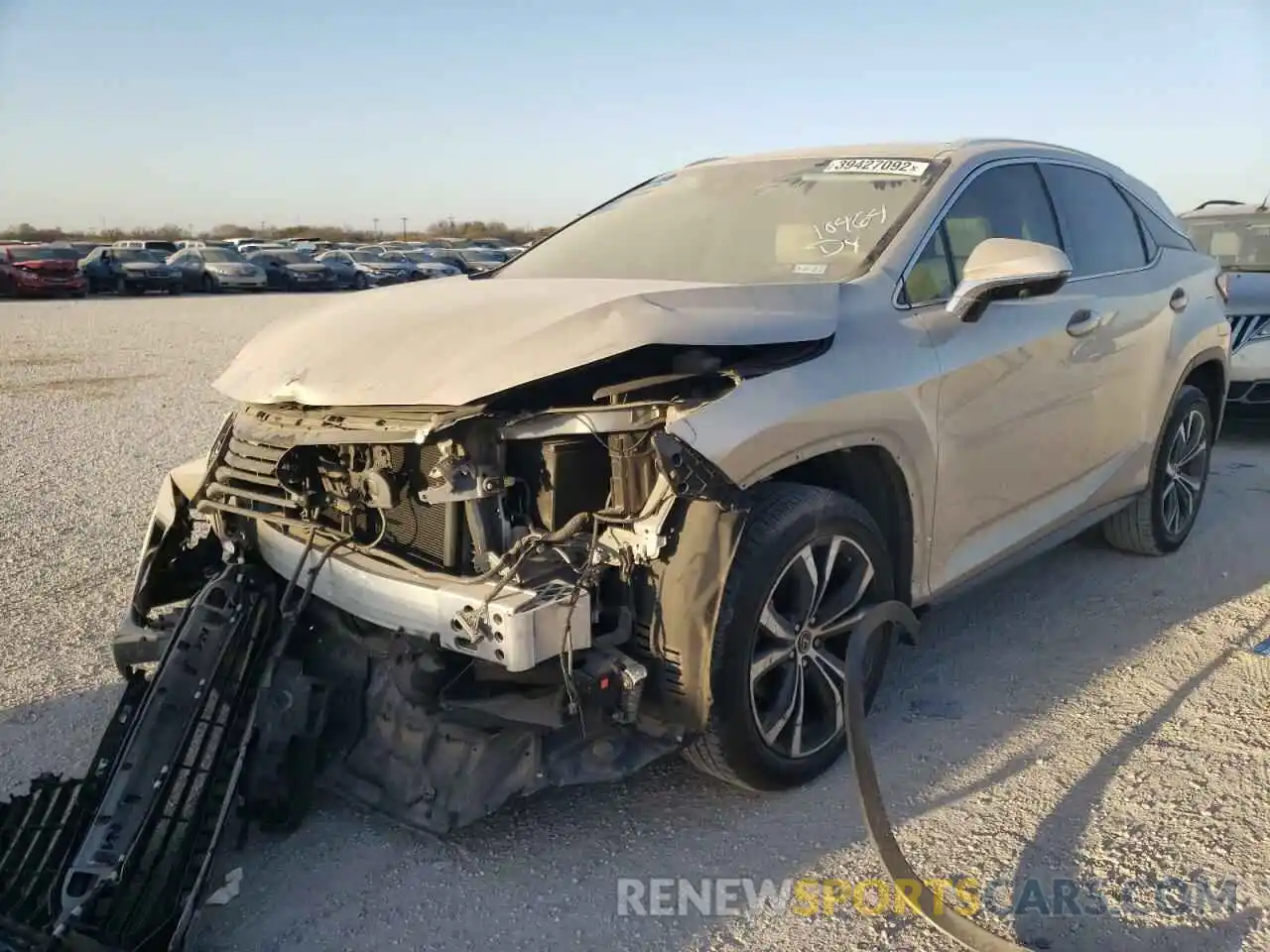 2 Photograph of a damaged car 2T2ZZMCA0KC125495 LEXUS RX350 2019