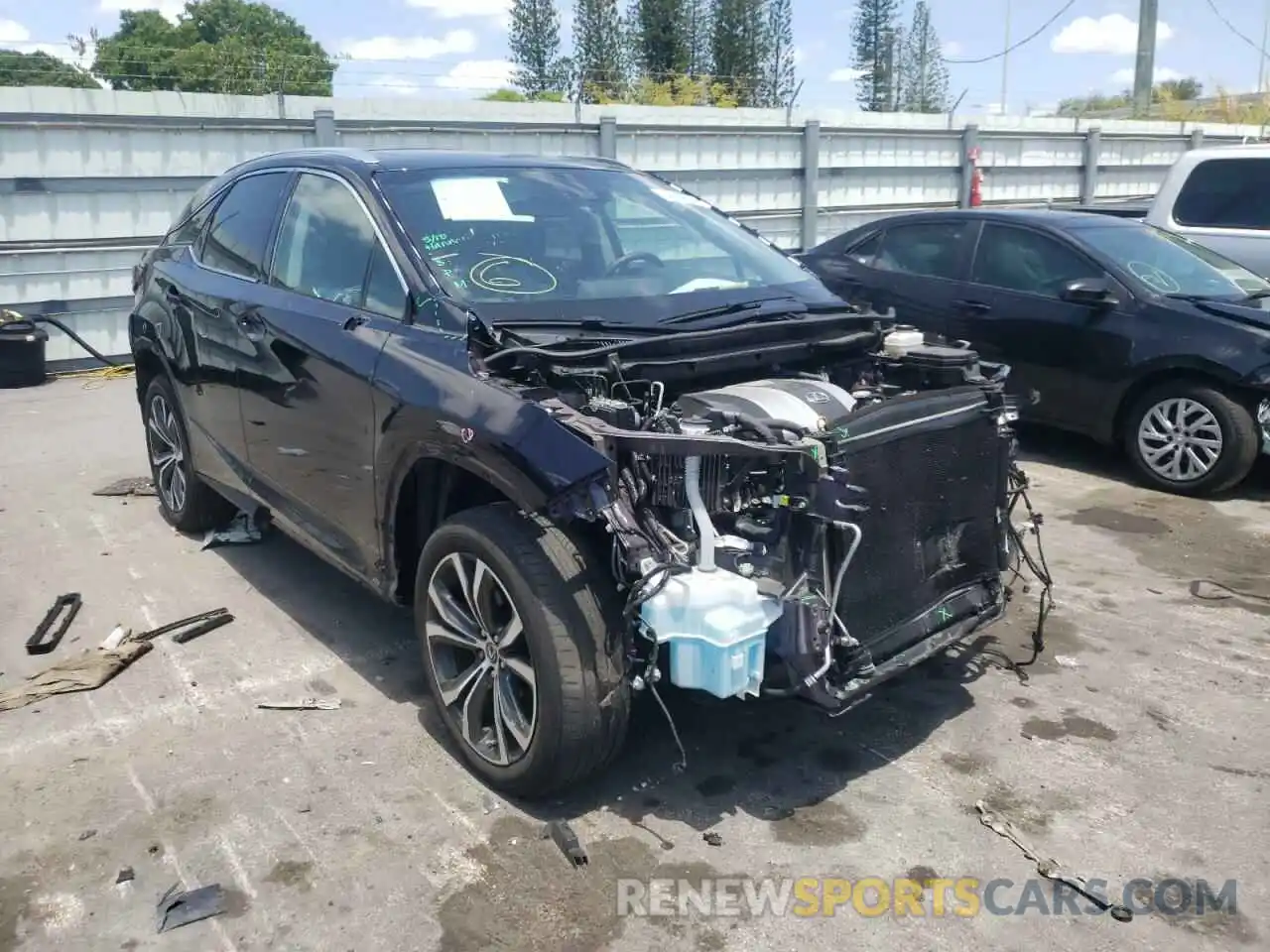 1 Photograph of a damaged car 2T2ZZMCA0KC128171 LEXUS RX350 2019