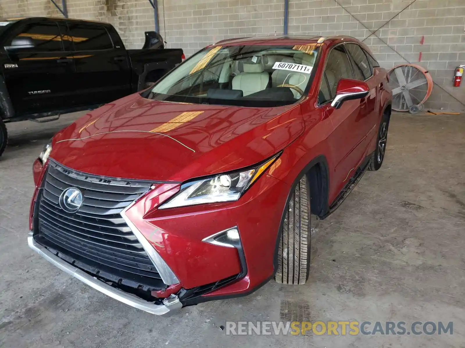 2 Photograph of a damaged car 2T2ZZMCA0KC133922 LEXUS RX350 2019