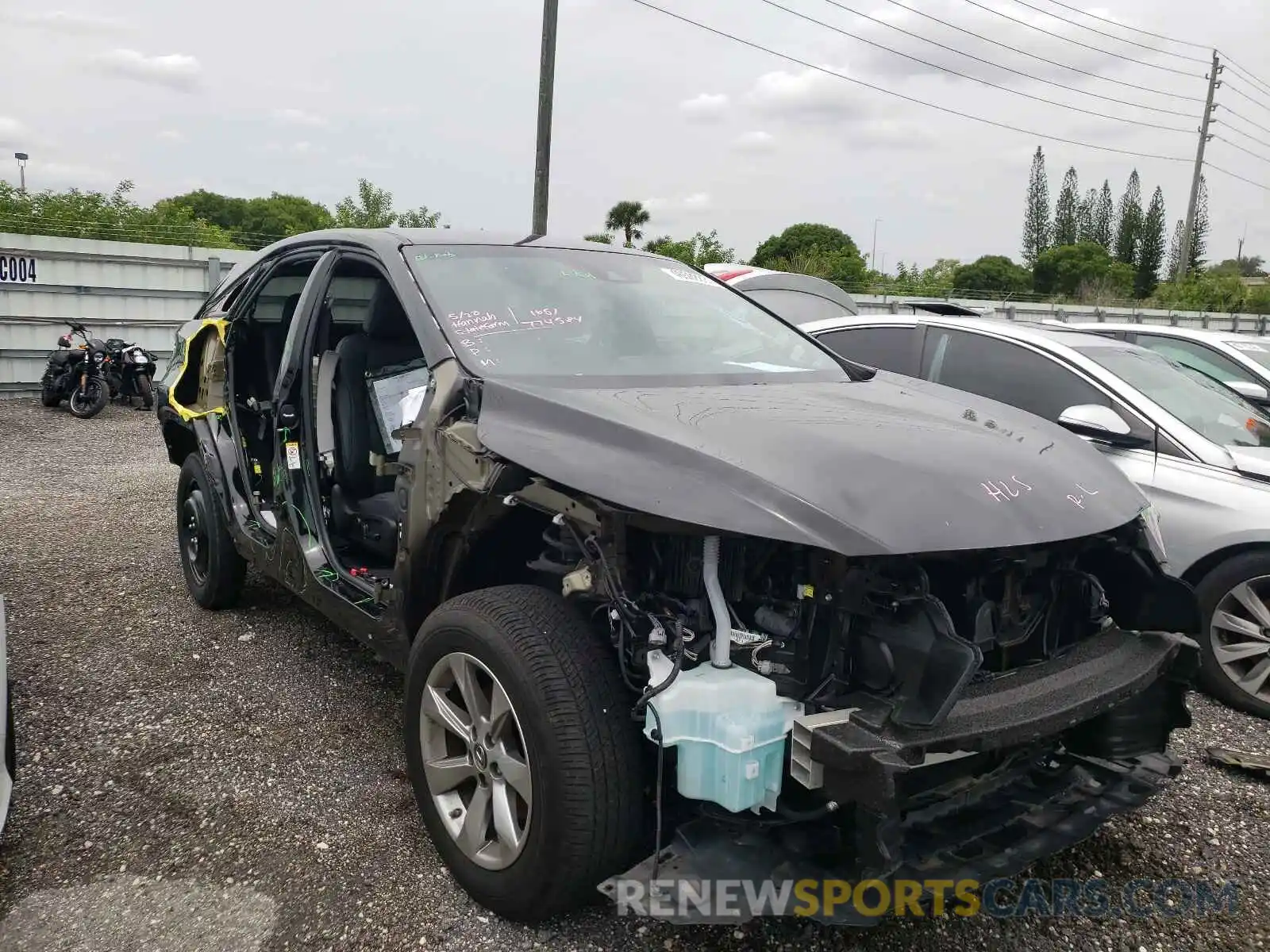 1 Photograph of a damaged car 2T2ZZMCA1KC121567 LEXUS RX350 2019