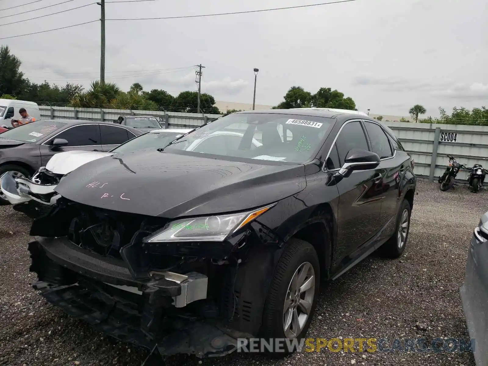 2 Photograph of a damaged car 2T2ZZMCA1KC121567 LEXUS RX350 2019