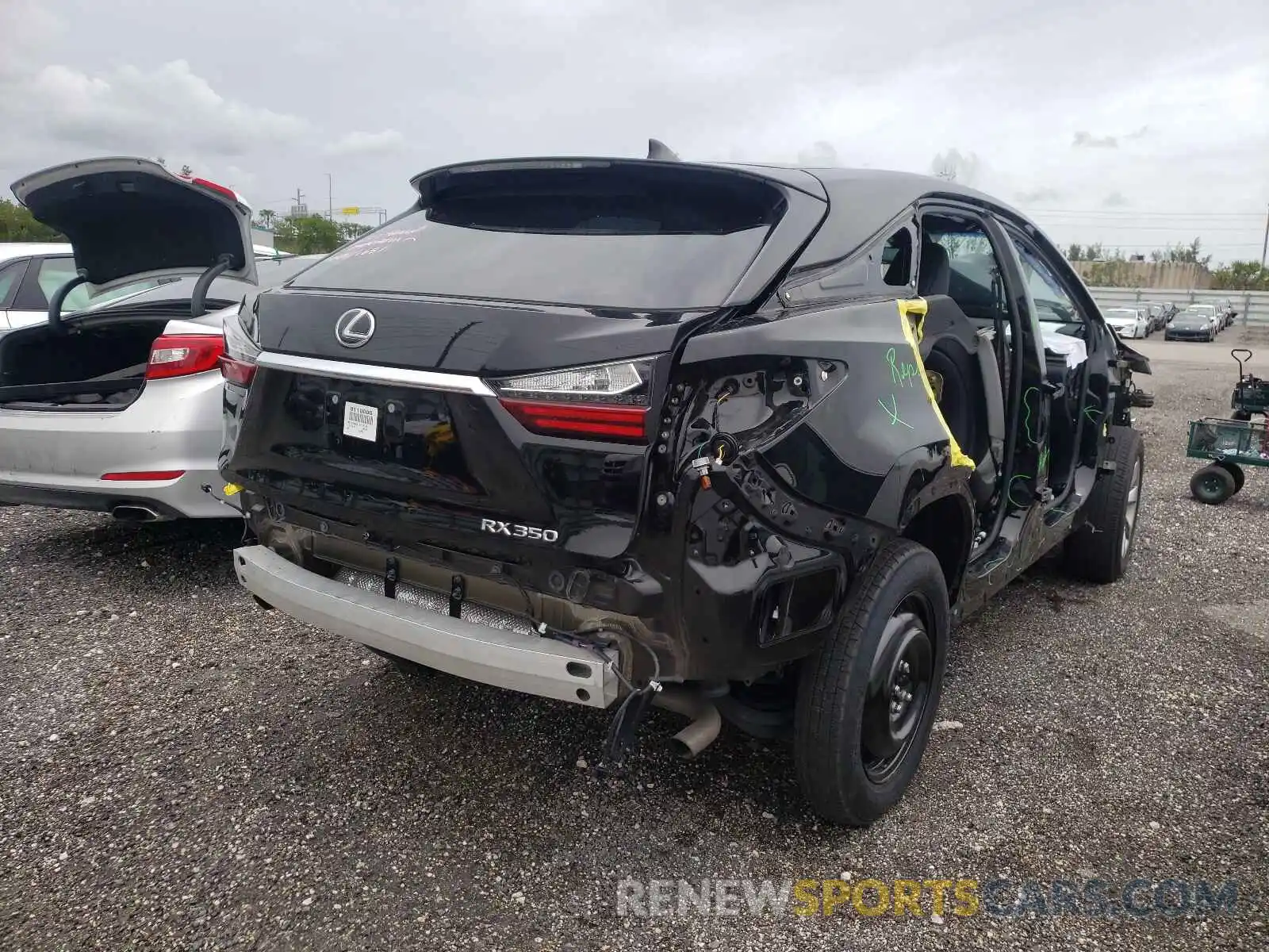 4 Photograph of a damaged car 2T2ZZMCA1KC121567 LEXUS RX350 2019