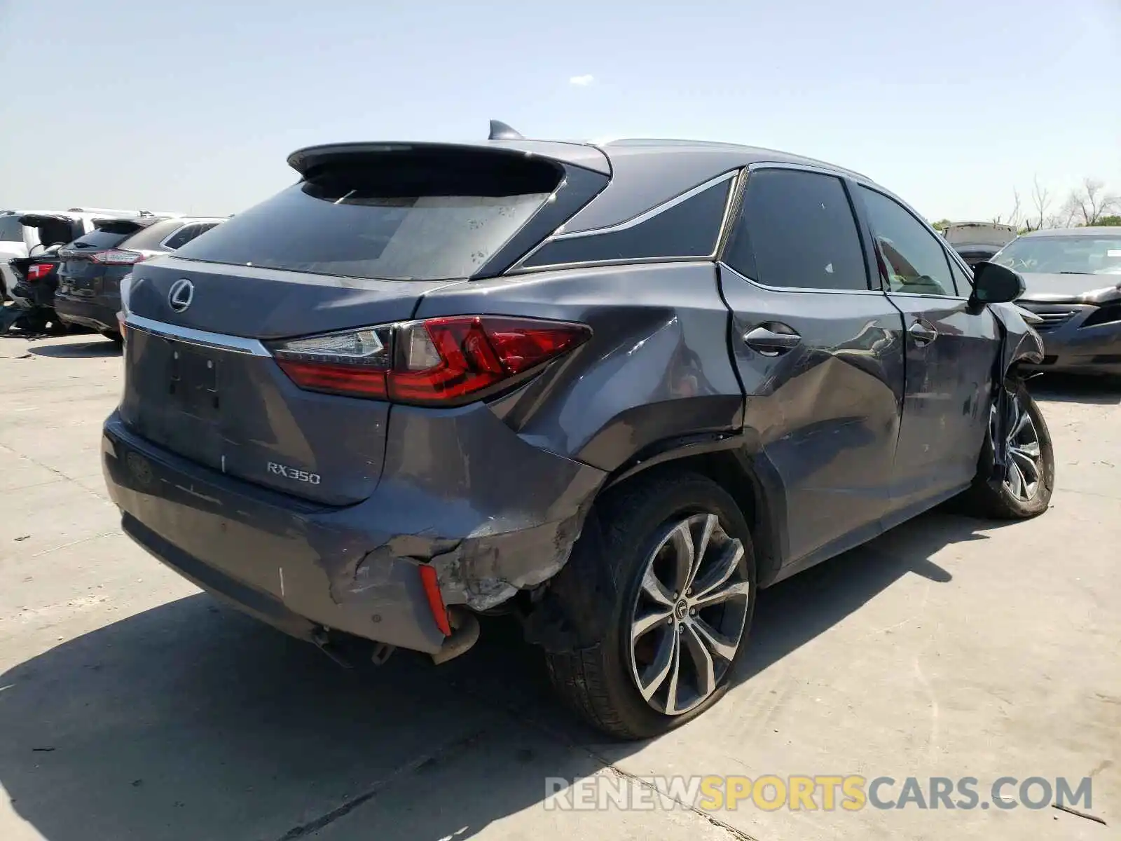 4 Photograph of a damaged car 2T2ZZMCA1KC121603 LEXUS RX350 2019