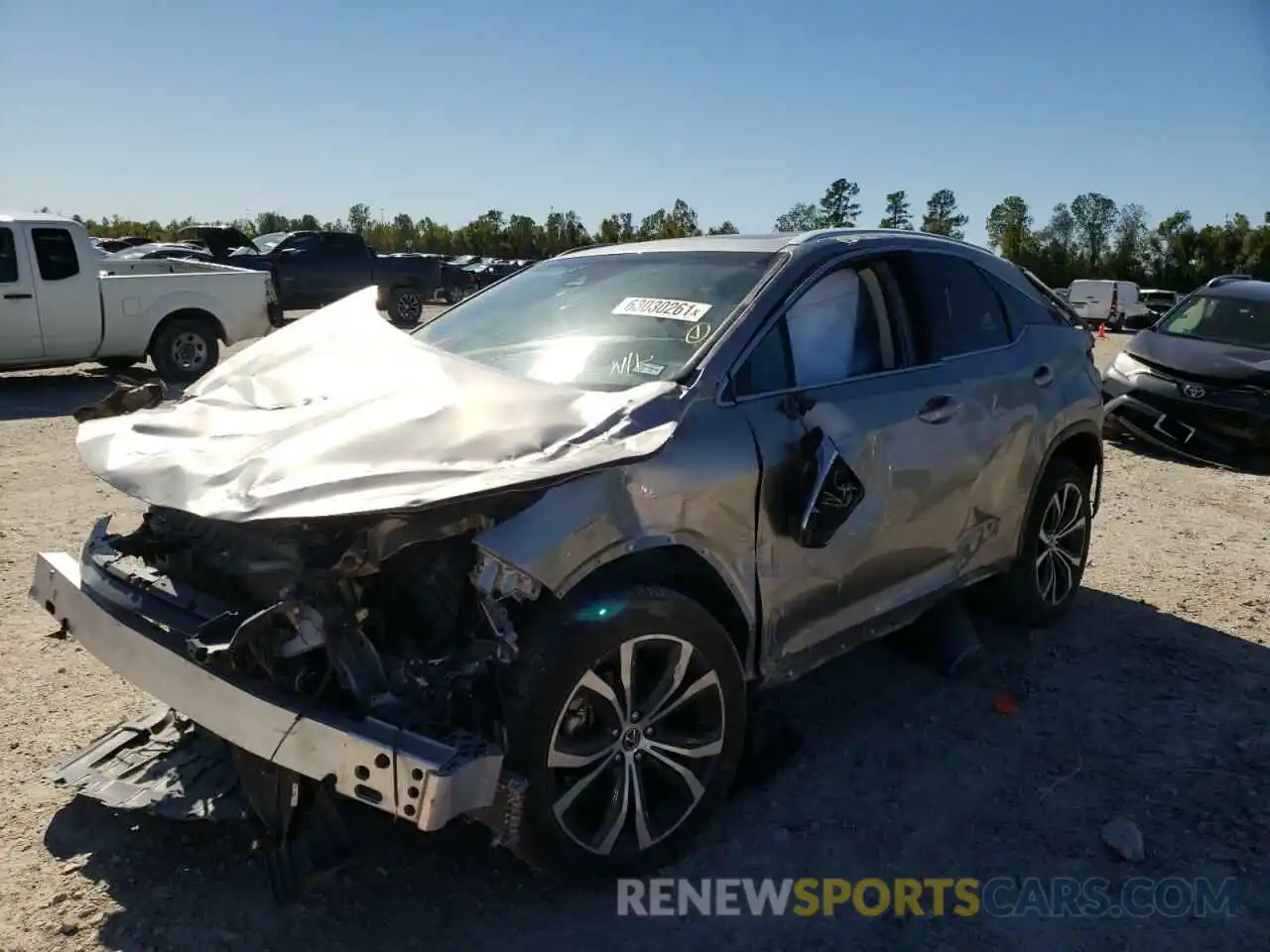 2 Photograph of a damaged car 2T2ZZMCA1KC121987 LEXUS RX350 2019