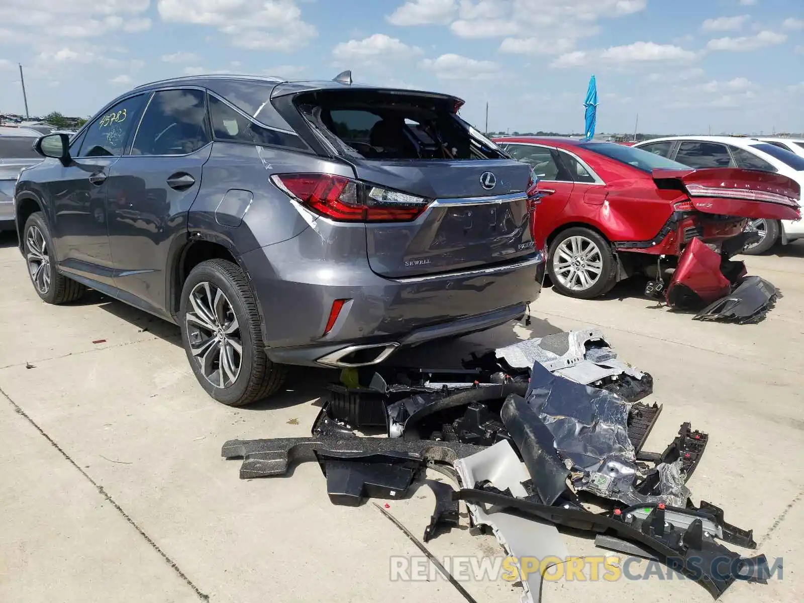 3 Фотография поврежденного автомобиля 2T2ZZMCA2KC117494 LEXUS RX350 2019