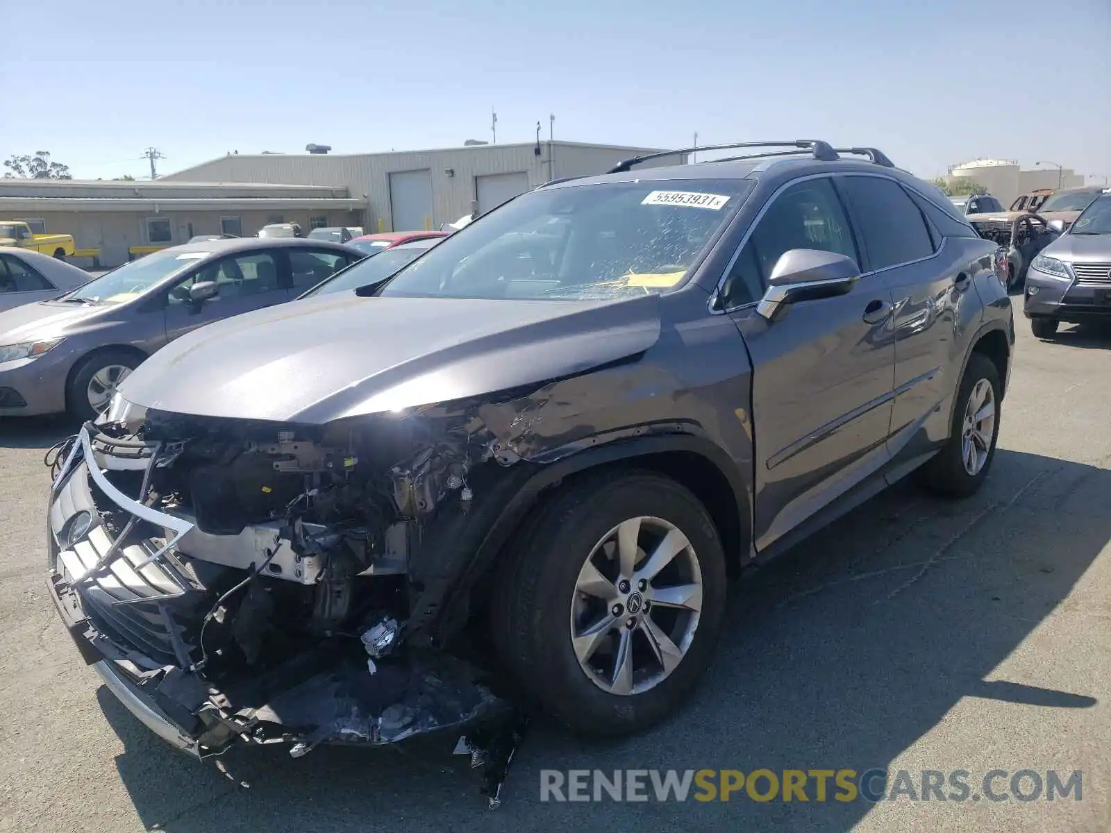 2 Photograph of a damaged car 2T2ZZMCA2KC134652 LEXUS RX350 2019