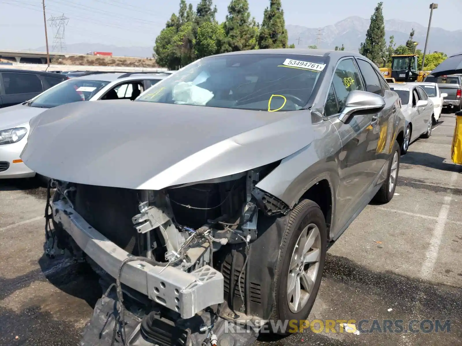 2 Photograph of a damaged car 2T2ZZMCA2KC143478 LEXUS RX350 2019