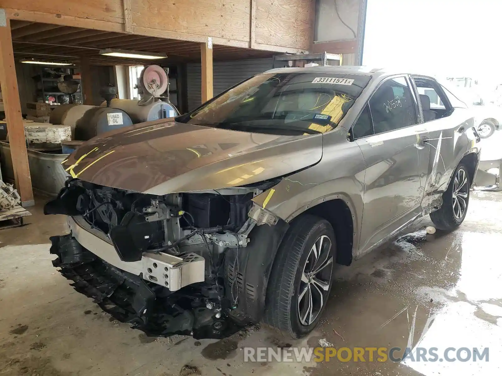 2 Photograph of a damaged car 2T2ZZMCA3KC128553 LEXUS RX350 2019