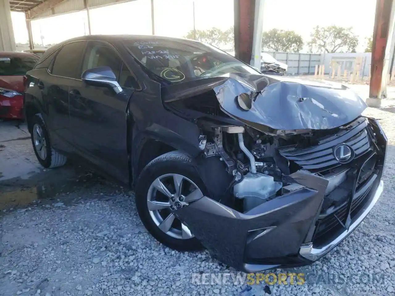 1 Photograph of a damaged car 2T2ZZMCA3KC133915 LEXUS RX350 2019