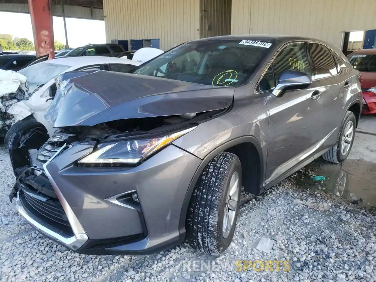 2 Photograph of a damaged car 2T2ZZMCA3KC133915 LEXUS RX350 2019