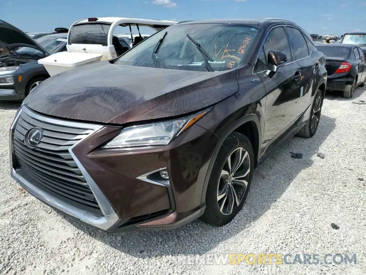 2 Photograph of a damaged car 2T2ZZMCA4KC118761 LEXUS RX350 2019