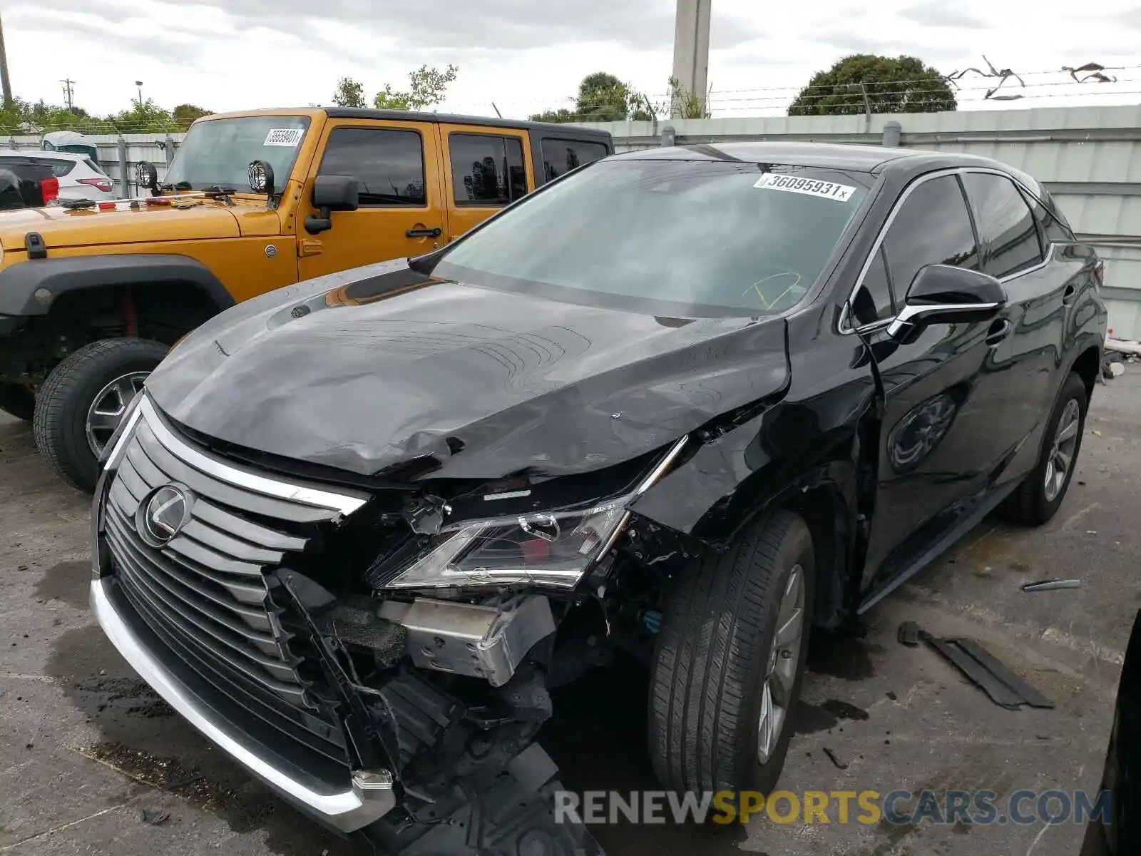 2 Photograph of a damaged car 2T2ZZMCA4KC136211 LEXUS RX350 2019