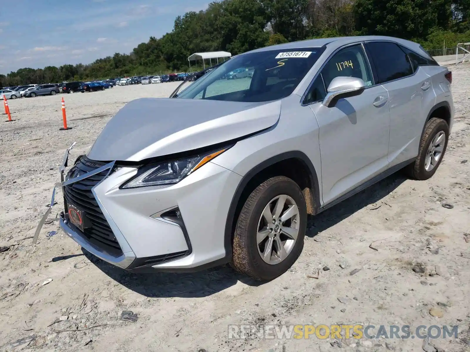 2 Photograph of a damaged car 2T2ZZMCA4KC139187 LEXUS RX350 2019