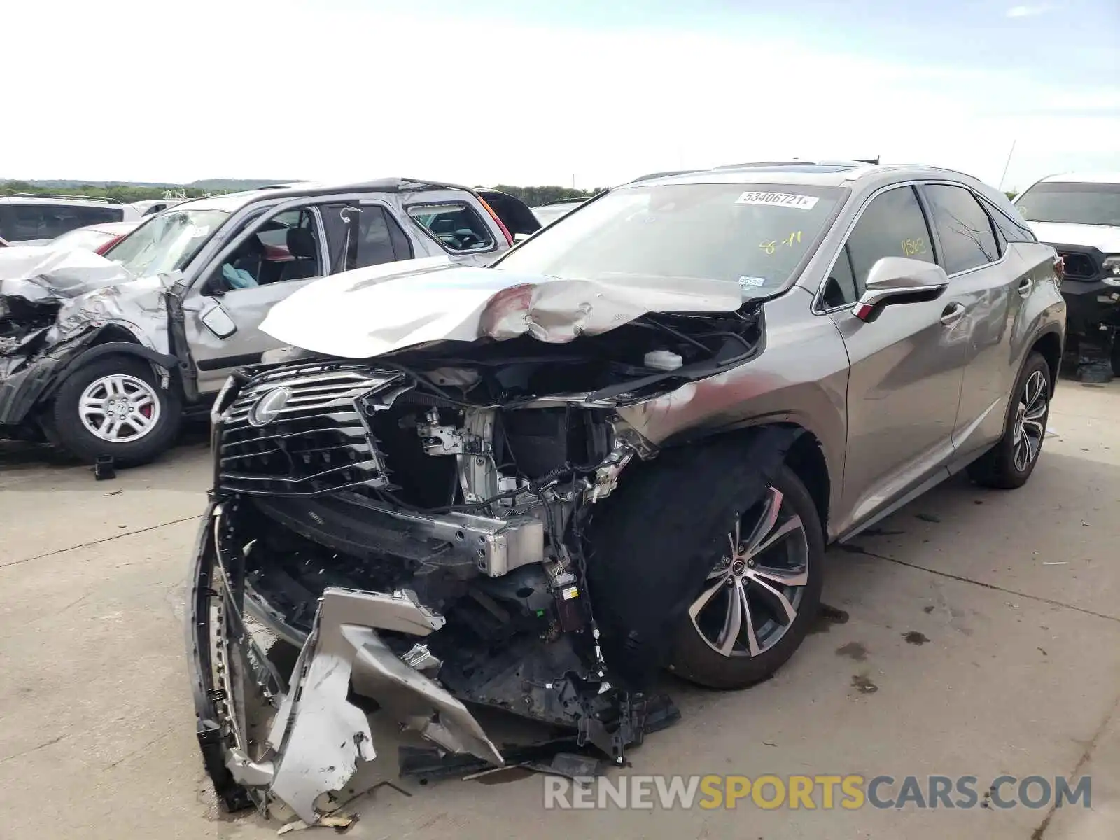 2 Photograph of a damaged car 2T2ZZMCA4KC144583 LEXUS RX350 2019