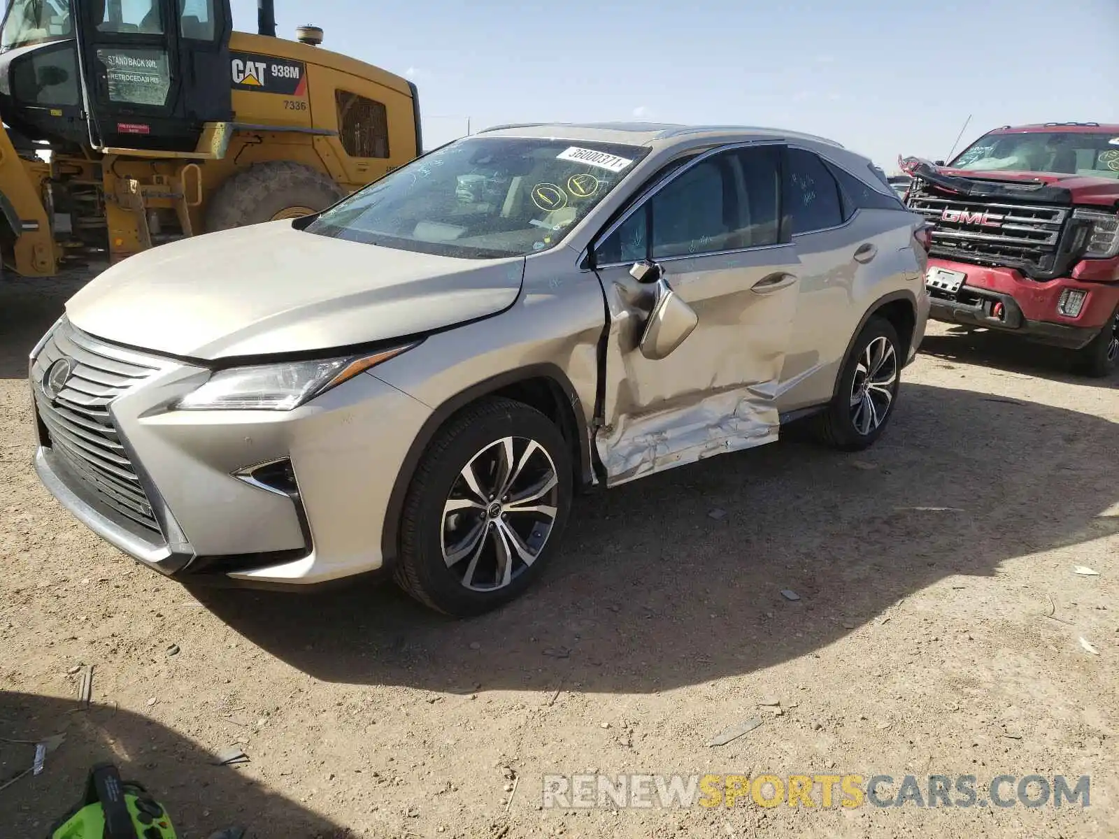 2 Photograph of a damaged car 2T2ZZMCA4KC147029 LEXUS RX350 2019