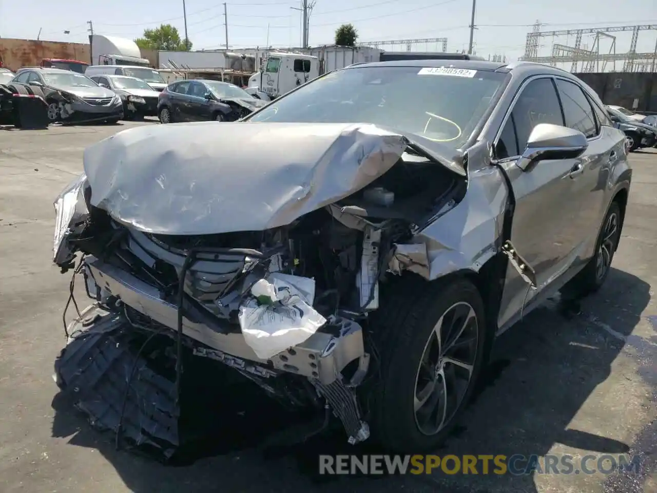 2 Photograph of a damaged car 2T2ZZMCA4KC148097 LEXUS RX350 2019