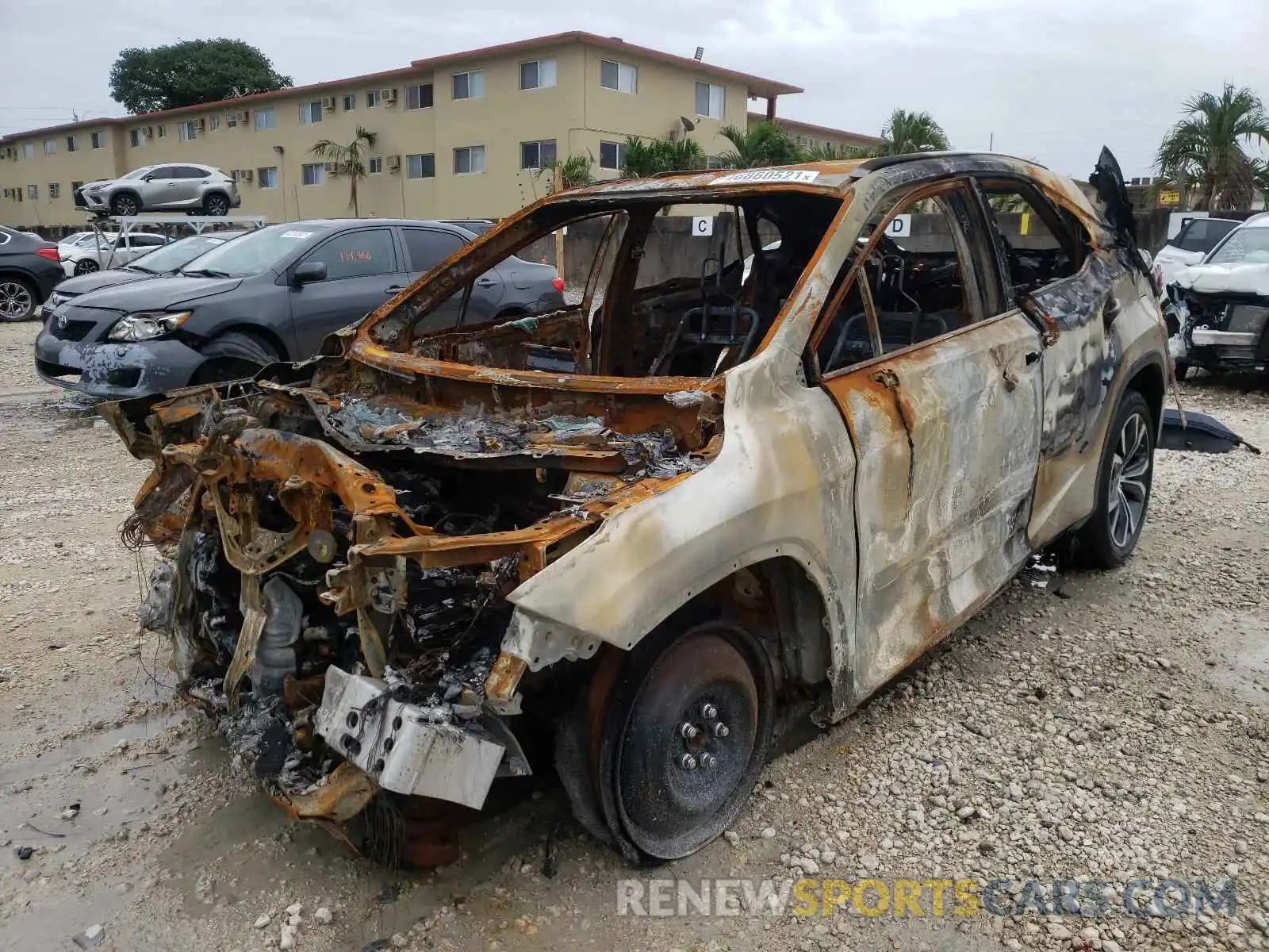 2 Photograph of a damaged car 2T2ZZMCA5KC133169 LEXUS RX350 2019