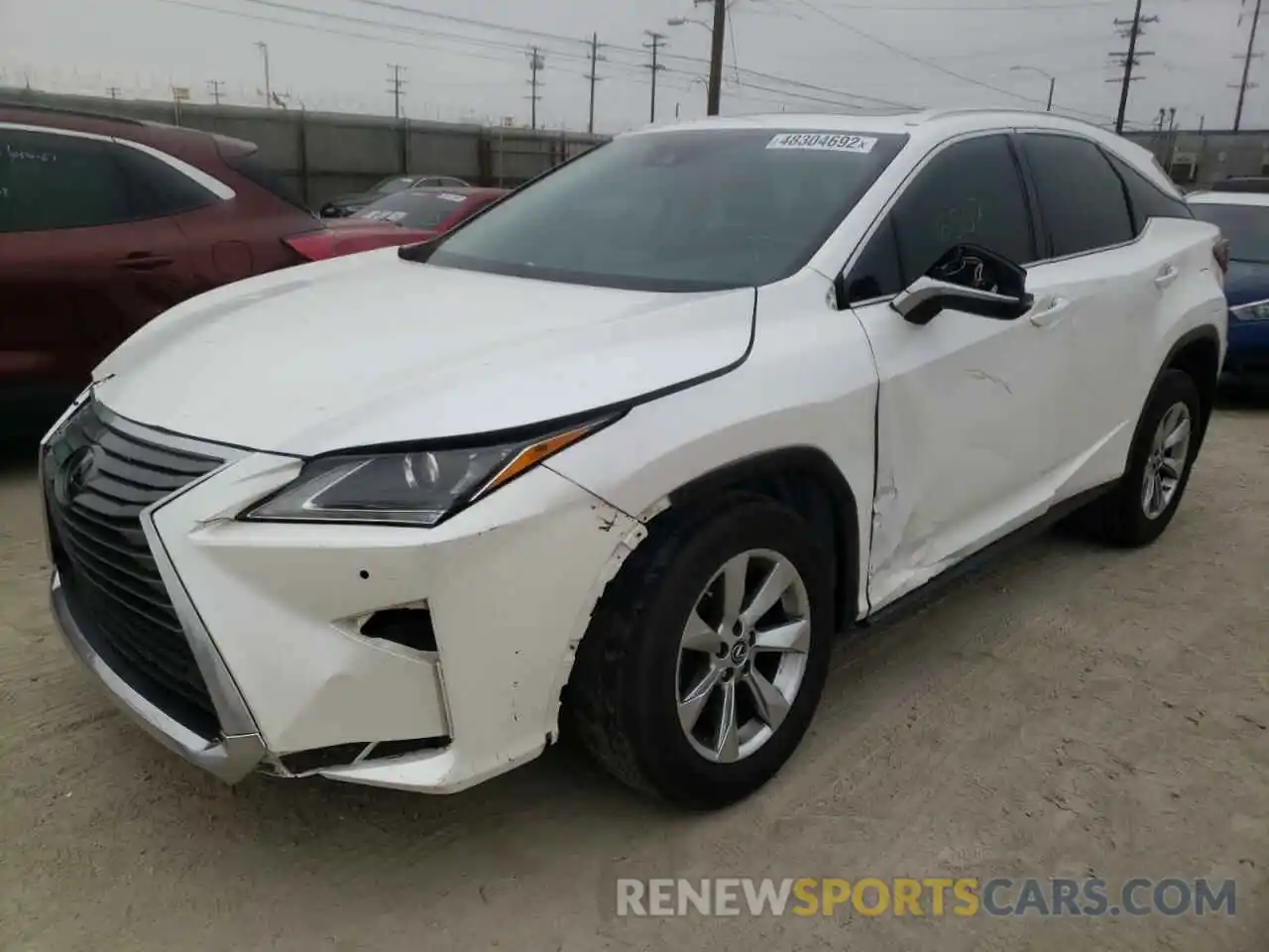 2 Photograph of a damaged car 2T2ZZMCA5KC135102 LEXUS RX350 2019