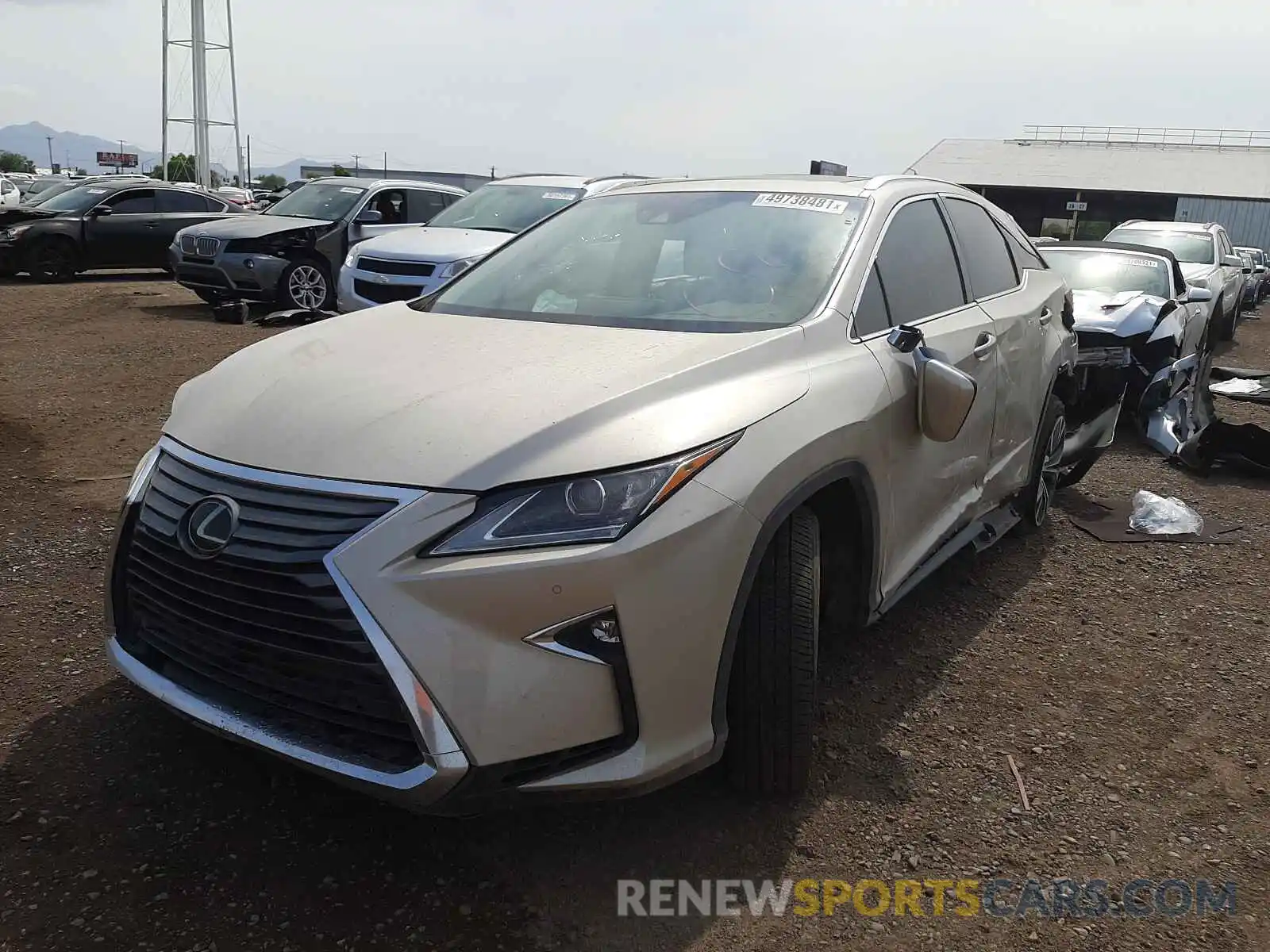 2 Photograph of a damaged car 2T2ZZMCA5KC136752 LEXUS RX350 2019