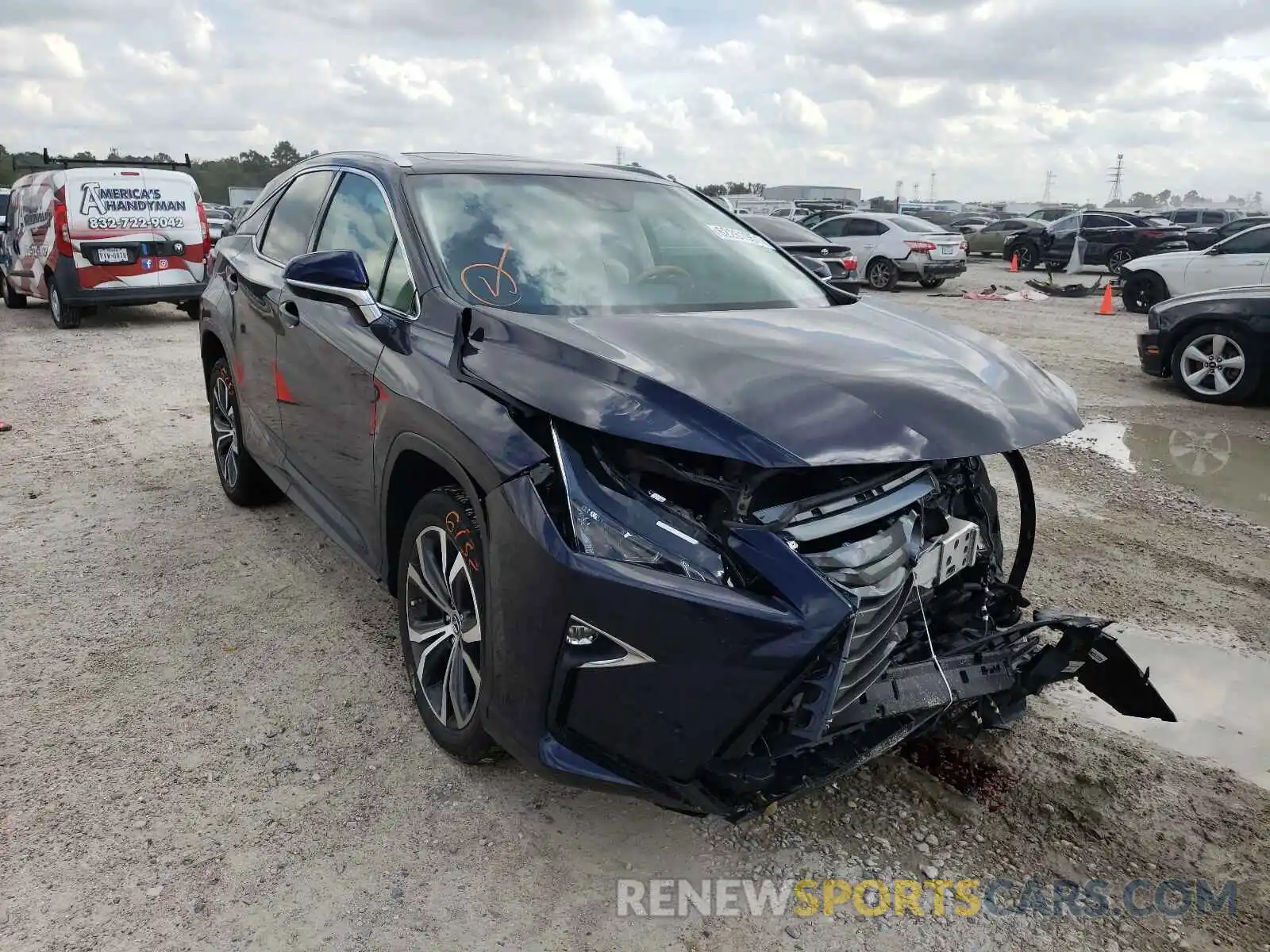 1 Photograph of a damaged car 2T2ZZMCA6KC122696 LEXUS RX350 2019