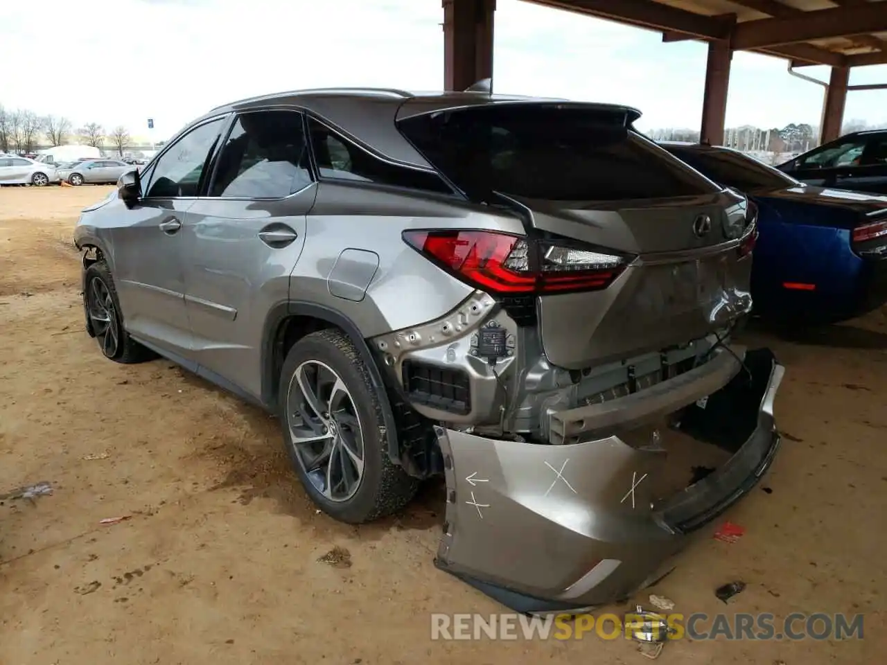 3 Photograph of a damaged car 2T2ZZMCA6KC126487 LEXUS RX350 2019