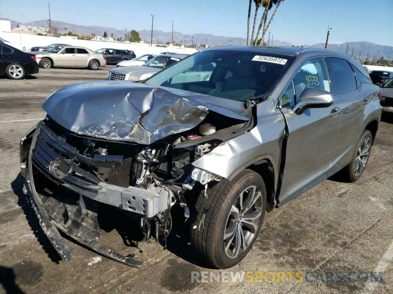 2 Photograph of a damaged car 2T2ZZMCA6KC134217 LEXUS RX350 2019