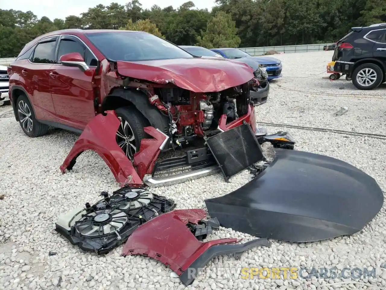 1 Photograph of a damaged car 2T2ZZMCA6KC137098 LEXUS RX350 2019