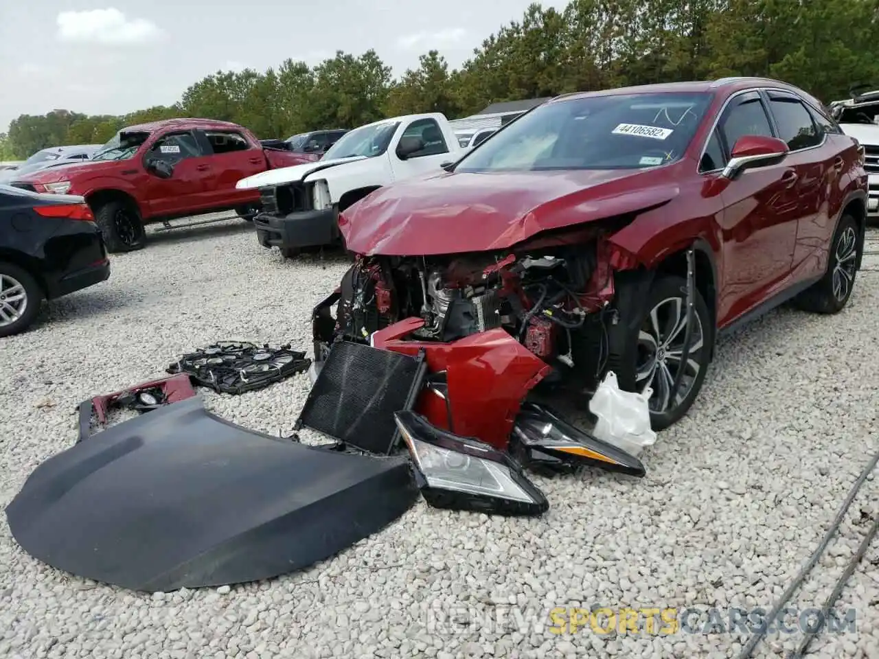 2 Photograph of a damaged car 2T2ZZMCA6KC137098 LEXUS RX350 2019