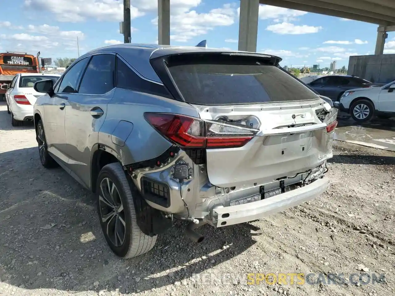 3 Photograph of a damaged car 2T2ZZMCA6KC138221 LEXUS RX350 2019