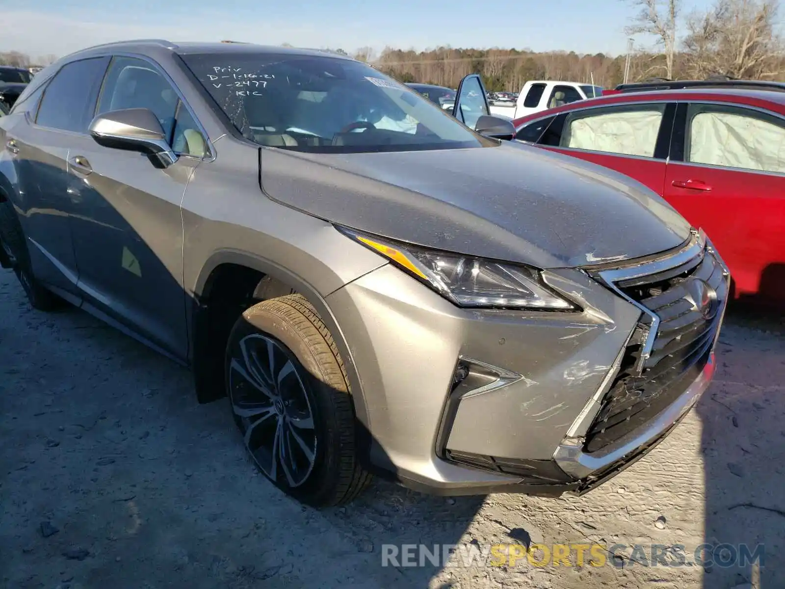 1 Photograph of a damaged car 2T2ZZMCA6KC142477 LEXUS RX350 2019