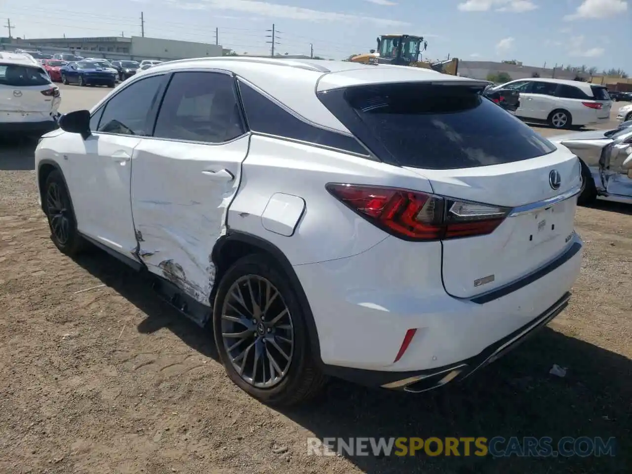 3 Photograph of a damaged car 2T2ZZMCA6KC143984 LEXUS RX350 2019