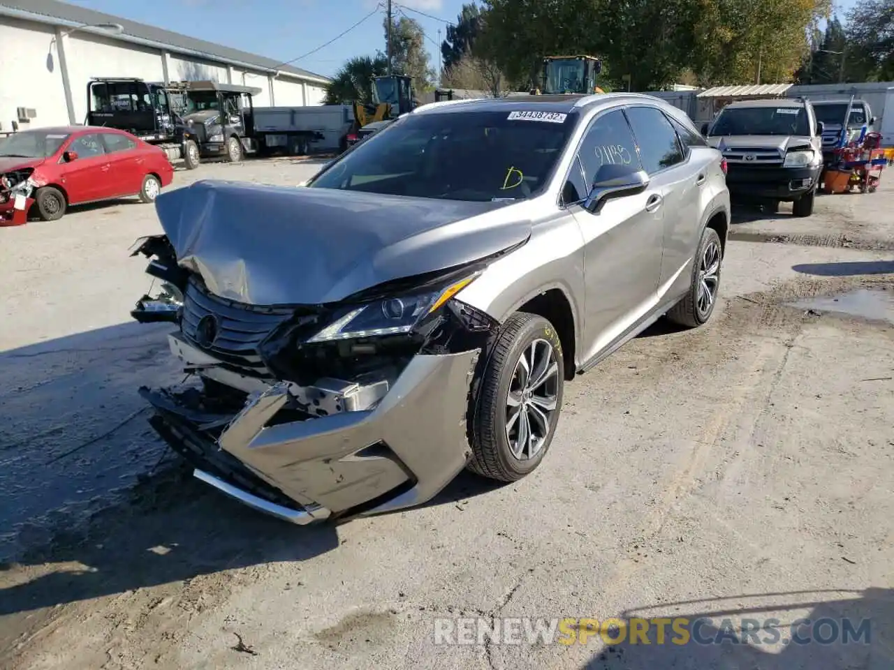 2 Photograph of a damaged car 2T2ZZMCA7KC128863 LEXUS RX350 2019