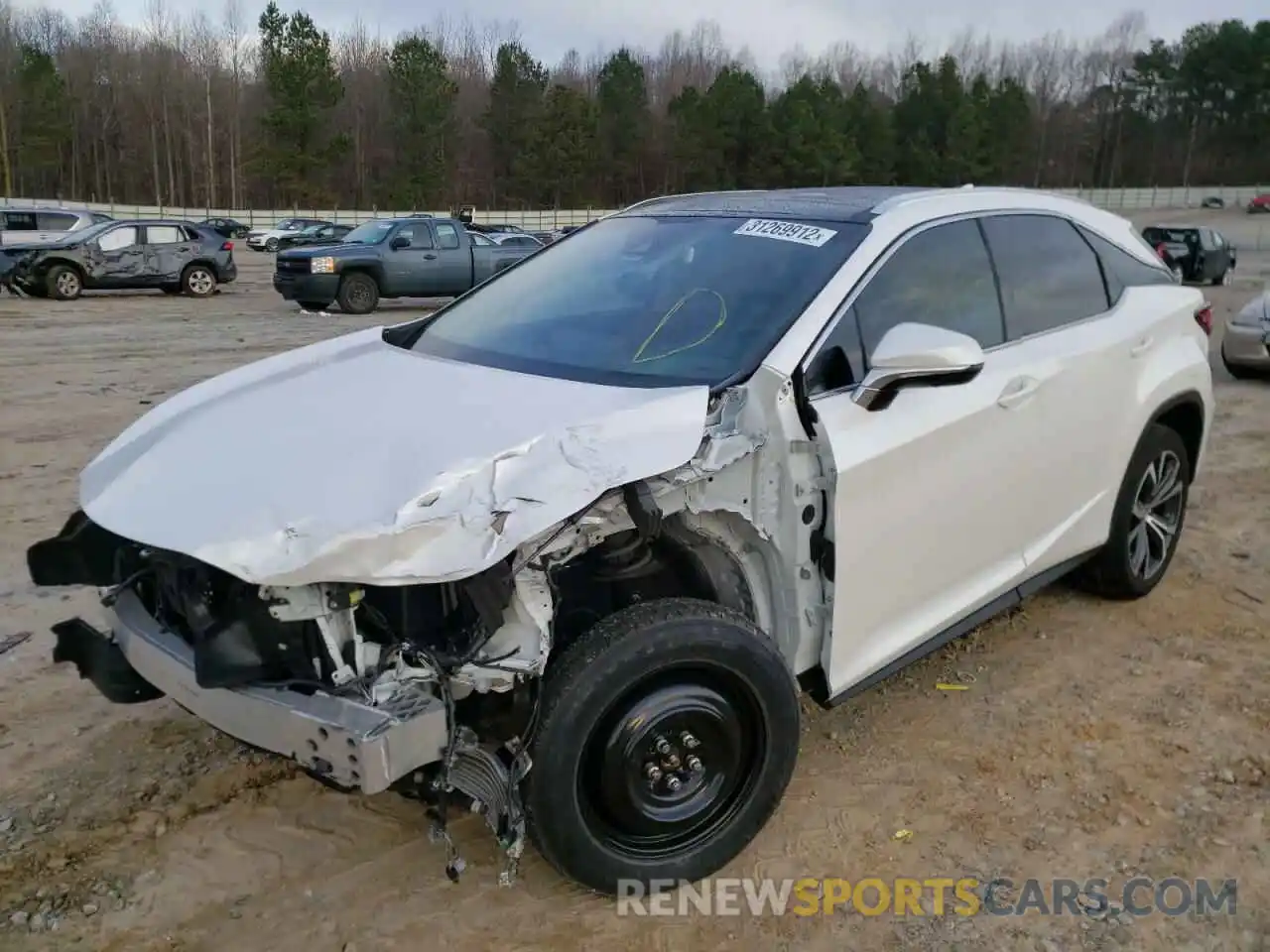 2 Photograph of a damaged car 2T2ZZMCA7KC136607 LEXUS RX350 2019