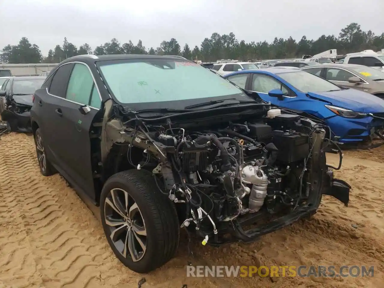 1 Photograph of a damaged car 2T2ZZMCA7KC142682 LEXUS RX350 2019