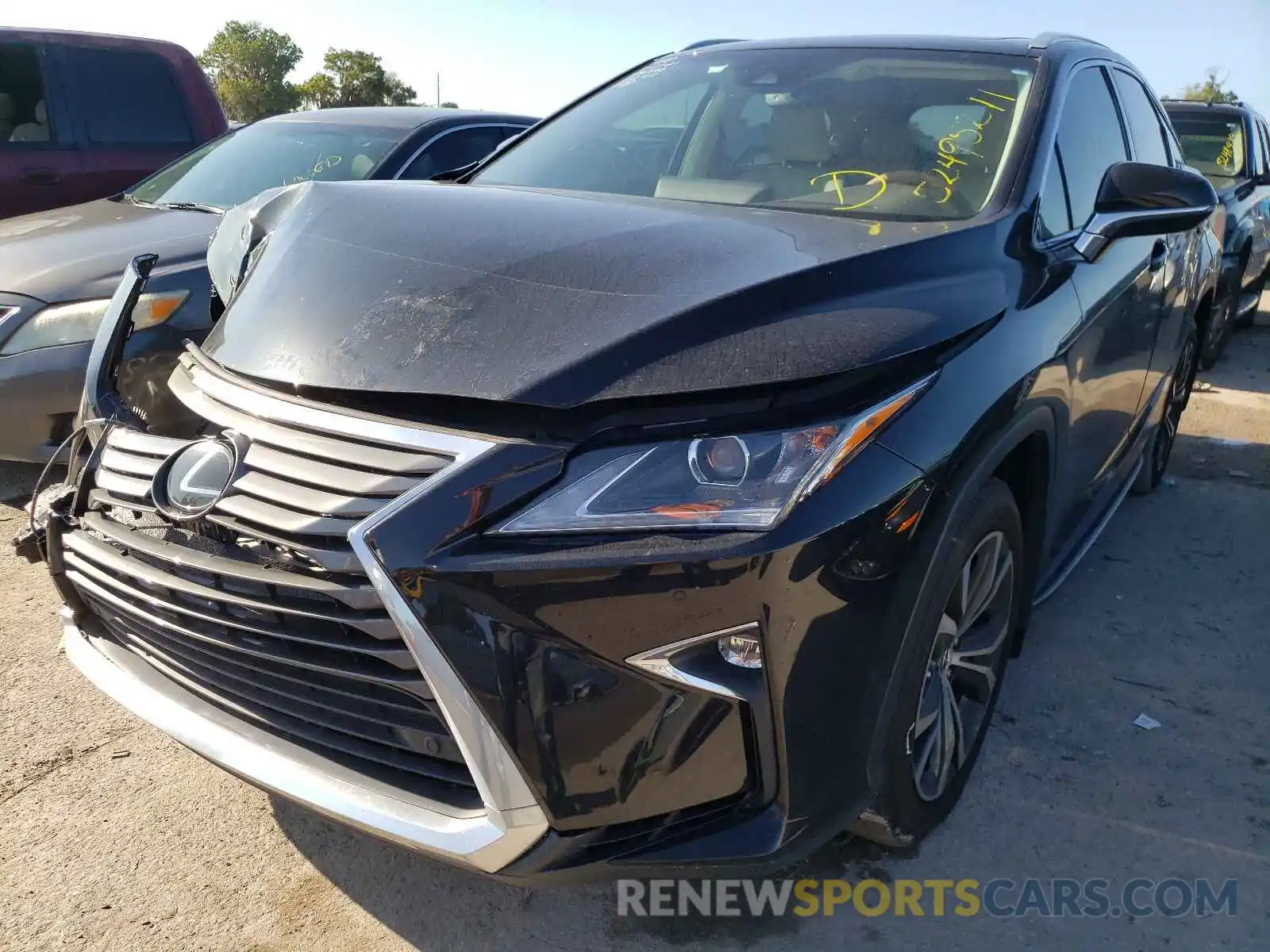 2 Photograph of a damaged car 2T2ZZMCA7KC145517 LEXUS RX350 2019