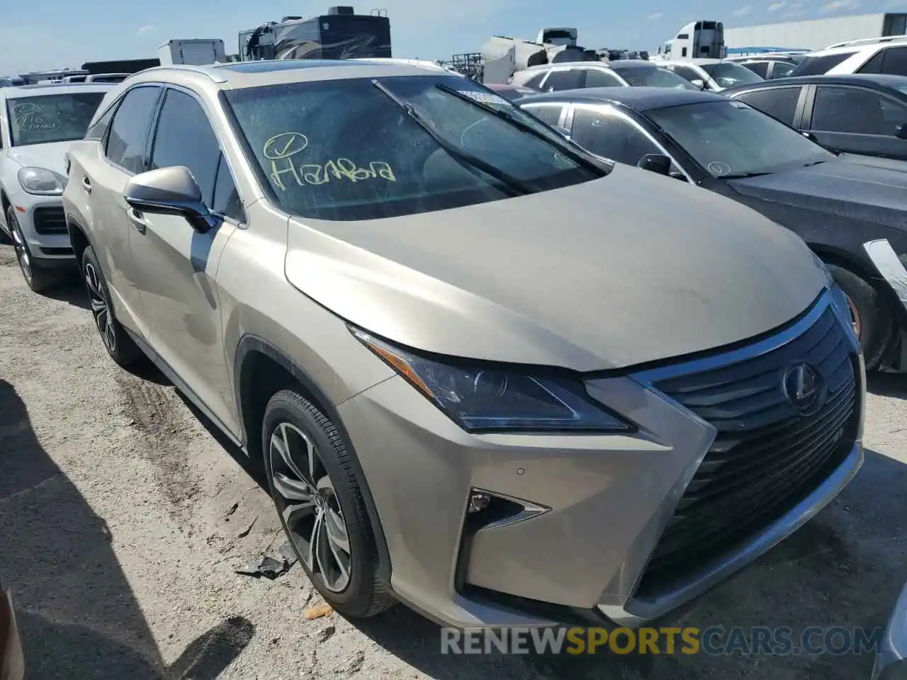 1 Photograph of a damaged car 2T2ZZMCA7KC145890 LEXUS RX350 2019