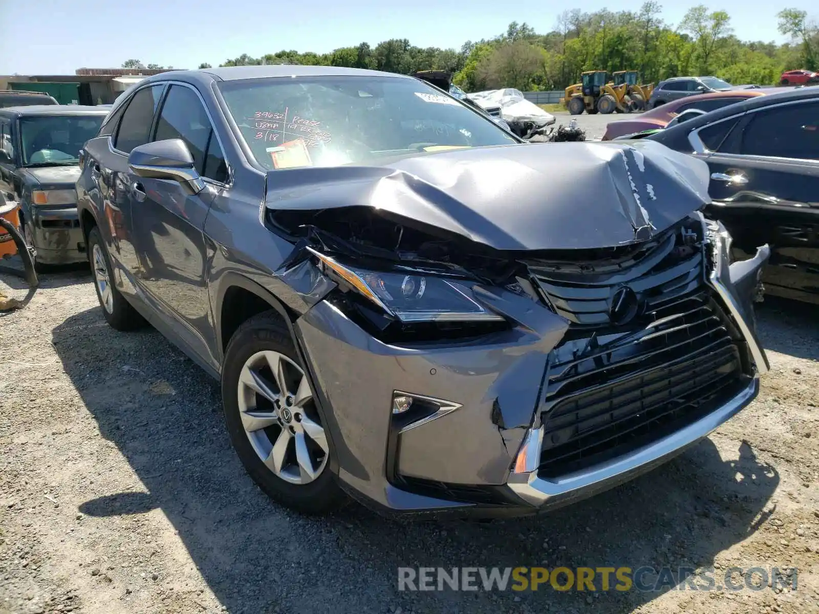 1 Photograph of a damaged car 2T2ZZMCA8KC138205 LEXUS RX350 2019