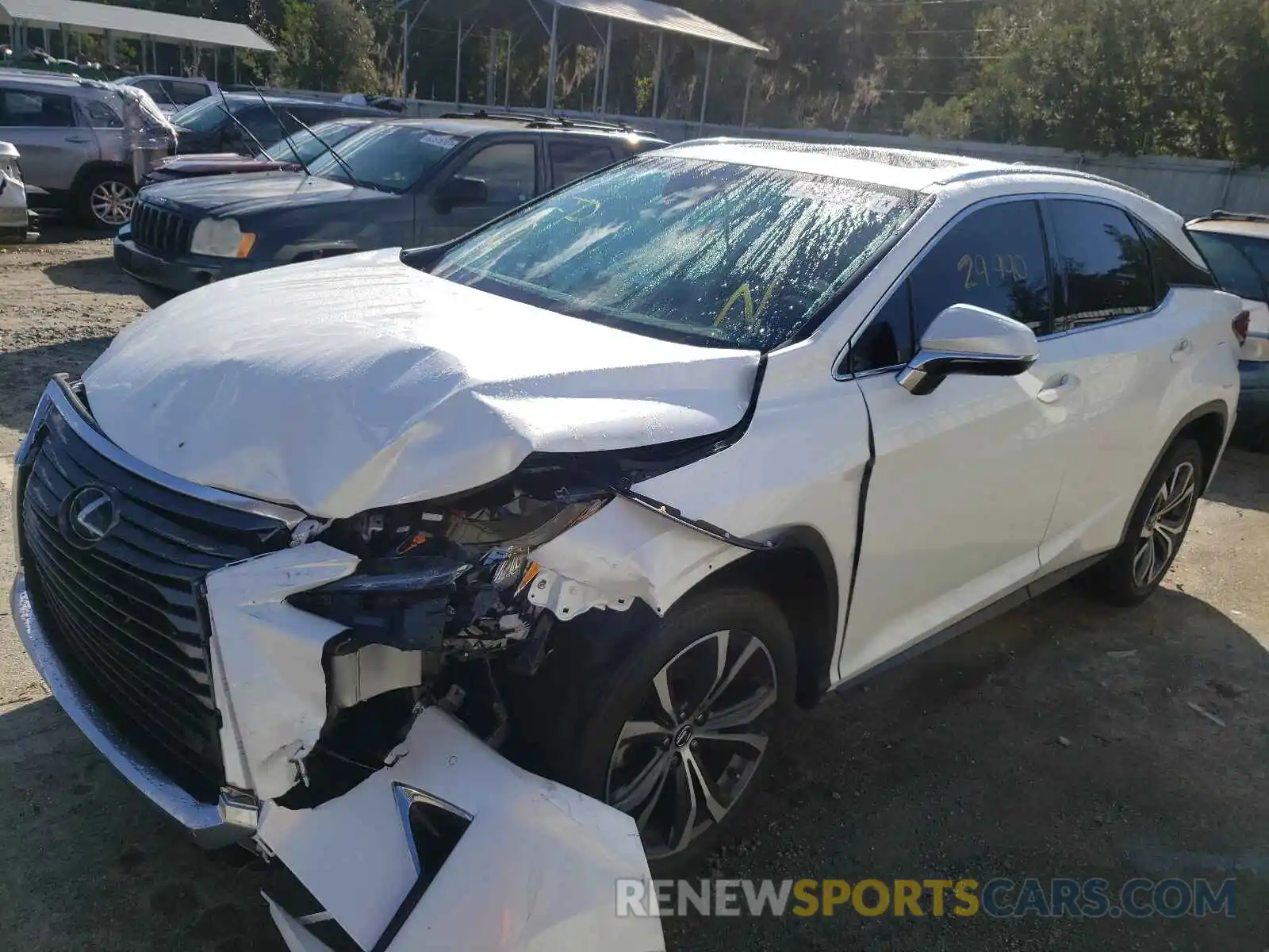 2 Photograph of a damaged car 2T2ZZMCA8KC139399 LEXUS RX350 2019