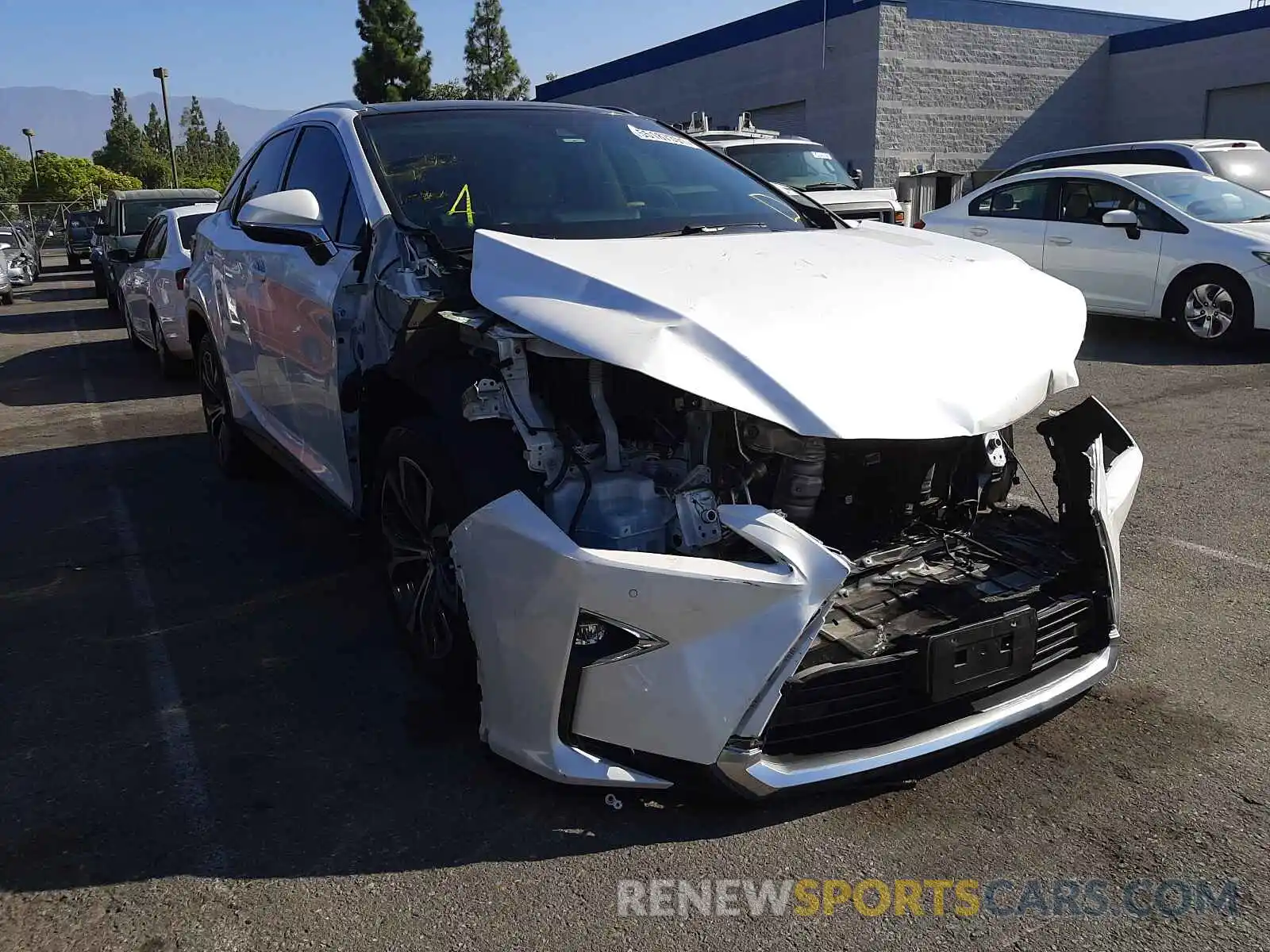 1 Photograph of a damaged car 2T2ZZMCA9KC123549 LEXUS RX350 2019