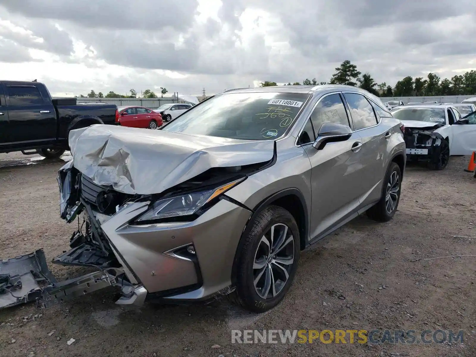 2 Photograph of a damaged car 2T2ZZMCA9KC128699 LEXUS RX350 2019