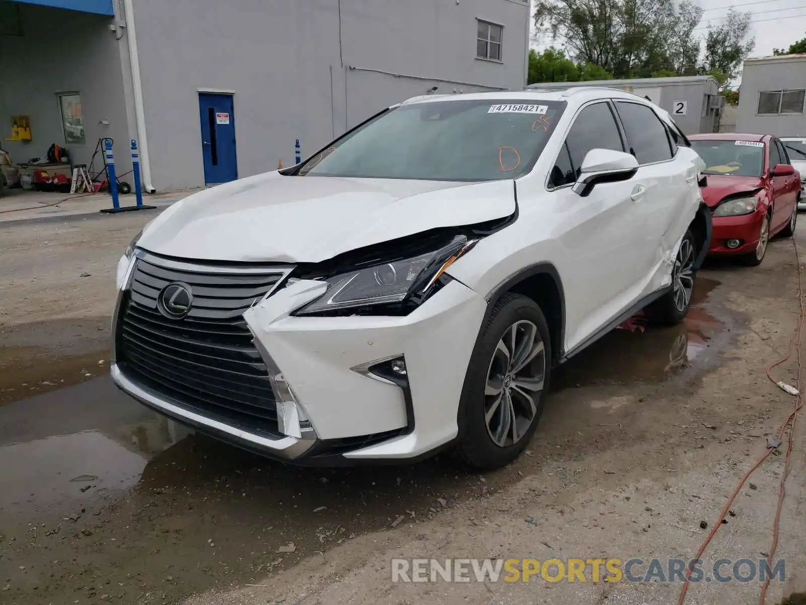 2 Photograph of a damaged car 2T2ZZMCA9KC150282 LEXUS RX350 2019