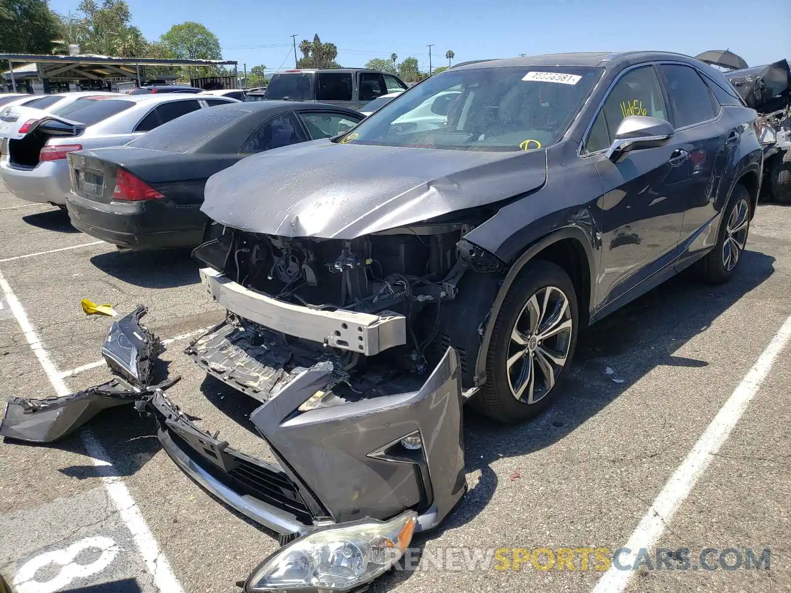 2 Photograph of a damaged car 2T2ZZMCA9KC150928 LEXUS RX350 2019