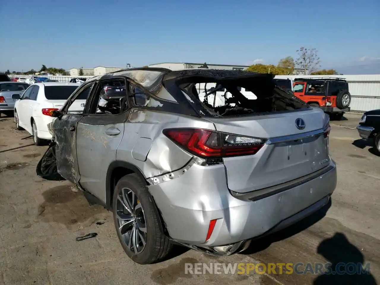 3 Photograph of a damaged car 2T2ZZMCAXKC129084 LEXUS RX350 2019