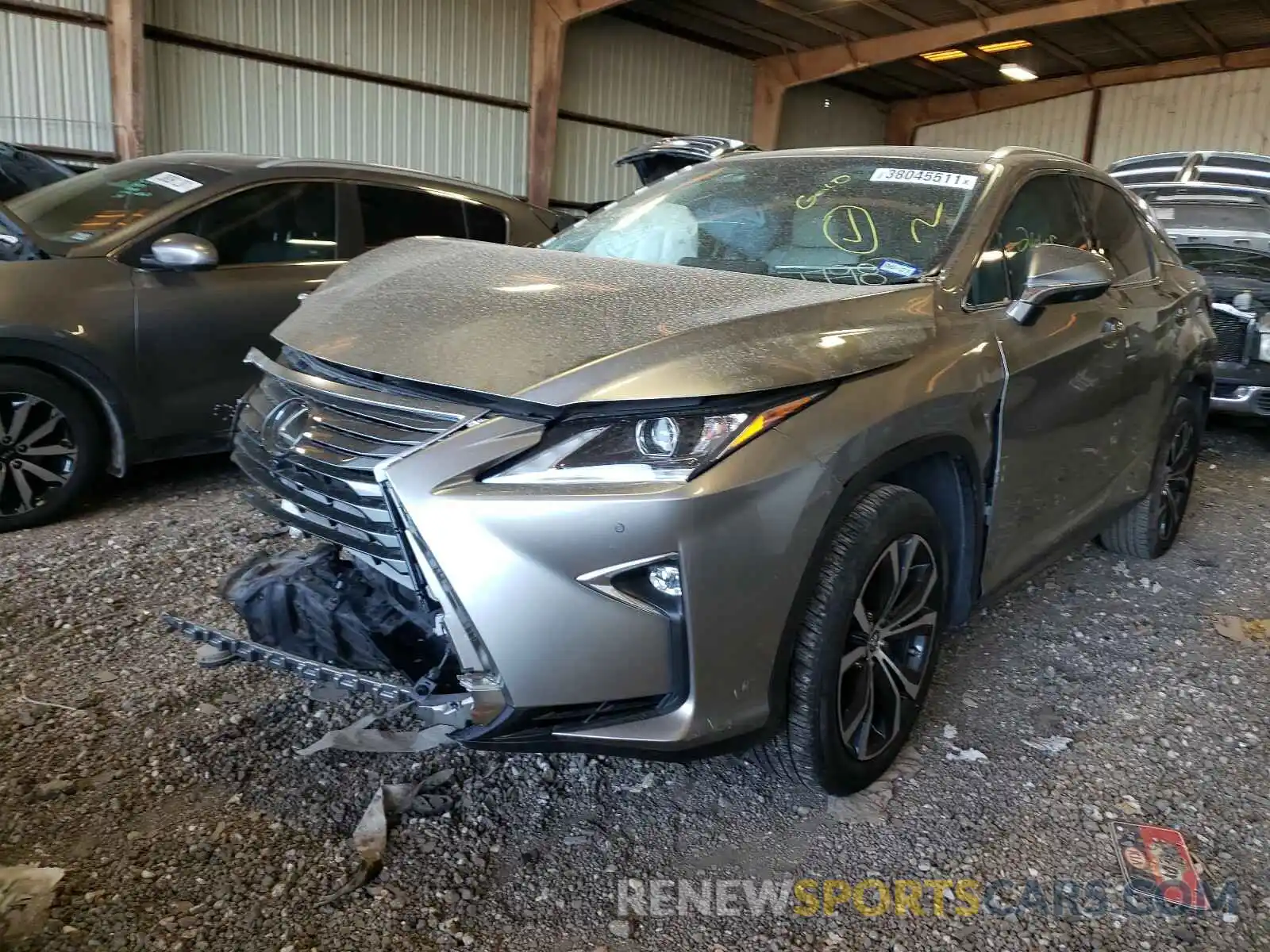 2 Photograph of a damaged car 2T2ZZMCAXKC141798 LEXUS RX350 2019