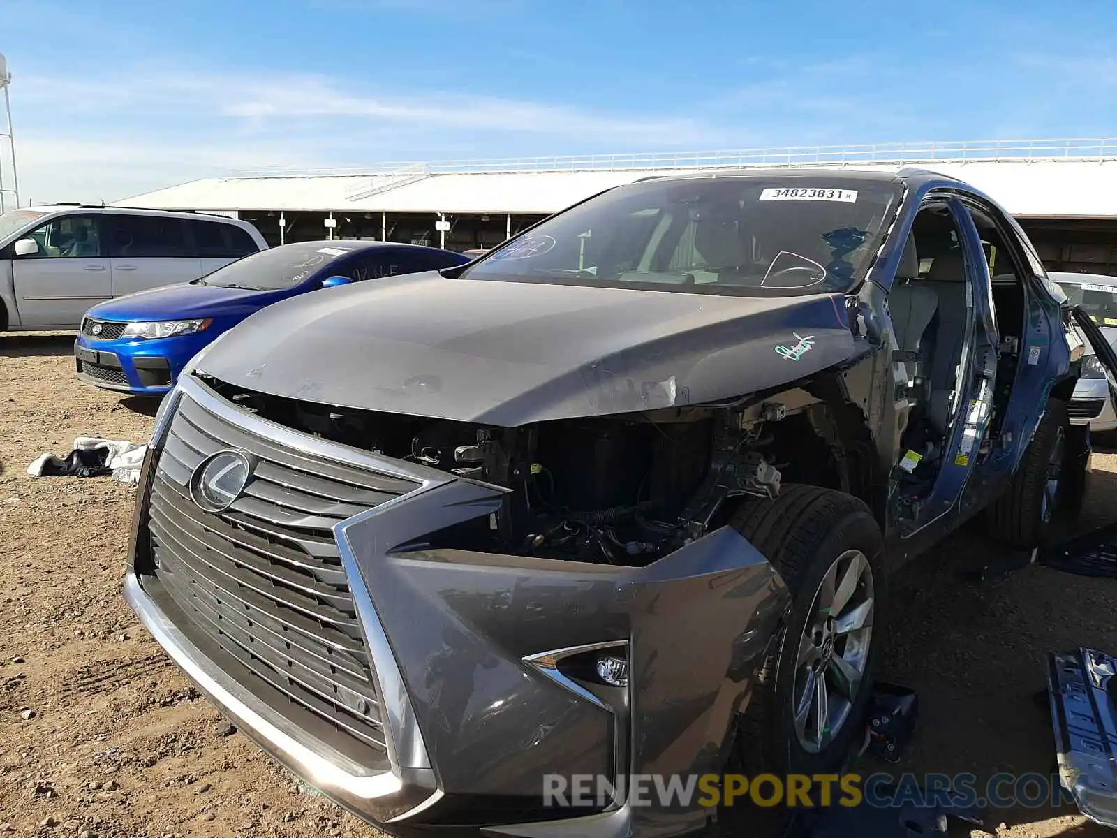 2 Photograph of a damaged car 2T2ZZMCAXKC144720 LEXUS RX350 2019