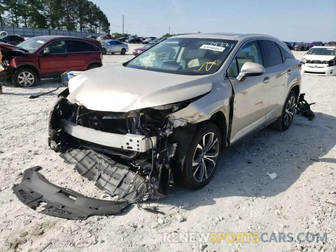 2 Photograph of a damaged car 2T2ZZMCAXKC147522 LEXUS RX350 2019